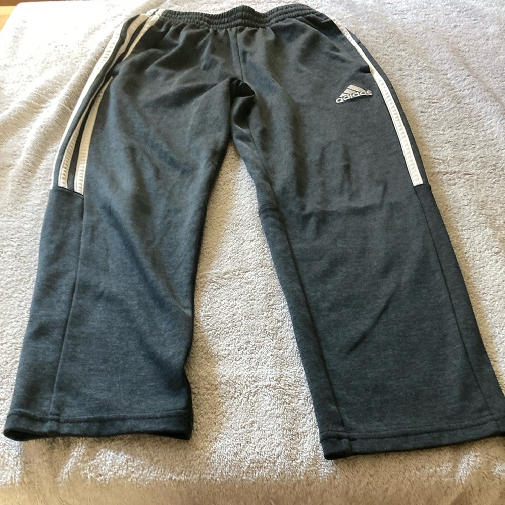 Boys Adidas Kids Gray Sweatpants